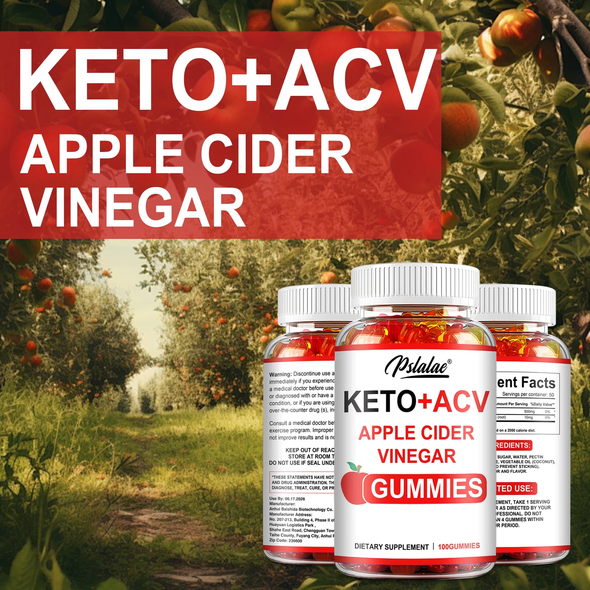 Apple Cider Vinegar Supplement | ACV Gummies| Camzi Fitness & Wellness