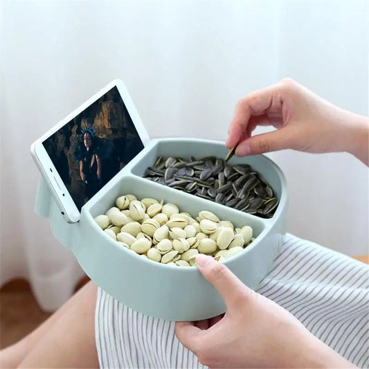 Snack Bowl With Phone Holder | Lazy Bowl | Camzi Fitness & Wellness