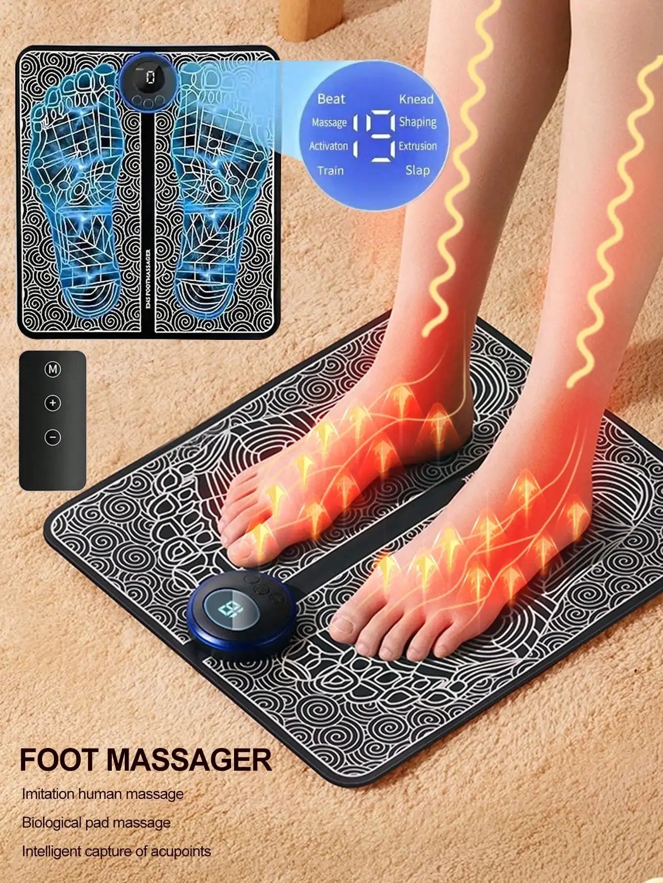 Electric Foot Massager | EMS Massage Pad | Camzi Fitness & Wellness